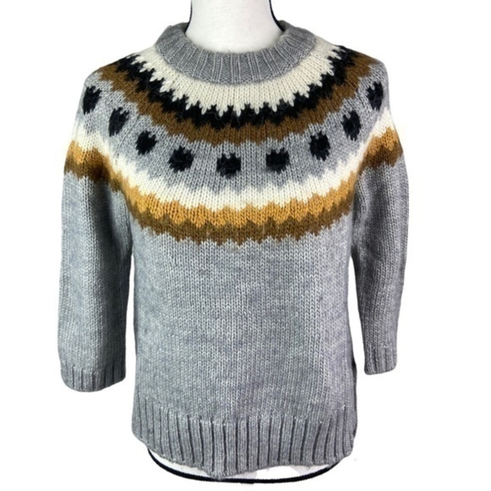 H&M‎ Sweater Top Womens Size XS Crew Neck Knit Three Quarter Sleeve